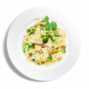 Házisonkás-brokkolis csípős farfalle