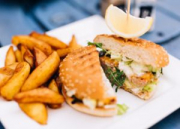 Mr. Fish Smoked Salmon Burger