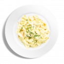 Chilis, garnélás, fehérboros farfalle