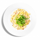 Rózsaborsos tejszínes, lazacos tagliatelle