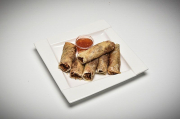 Spring rolls with sweet chili sauce
