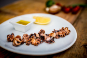 Tender Grilled baby octopus