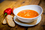 Tomato codfish soup