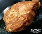 Smoked blade shoulder steak confit