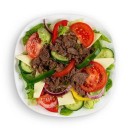Steak and cheese salad