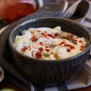 Cucumber salad with sour cream