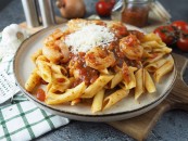 Paradicsomos garnélás penne