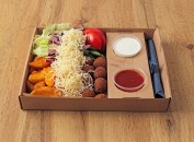 Falafel plate with cheese