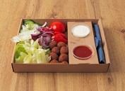 Falafel plate without vegetables