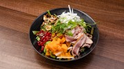 Smoked duck breast salad