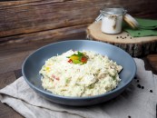 Parmesan risotto with chicken