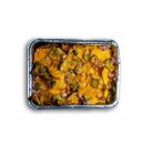 Sajtos tortilla chips, baconnel, jalapenoval, cheddar sajttal besütve