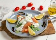 Carpaccio di salmone affumicato