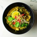 Myanmar red curry with jasmine rice