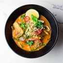 Laos yellow curry with jasmine rice