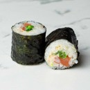 Salmon, corriander, Thai beans, wasabi mayo maki