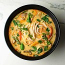 Tomka soup with Udon pasta