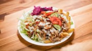 Gyros plate with salad