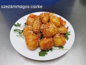 Chicken with sesame seeds