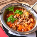 Bean goulash (pork shoulder, smoked knuckle)