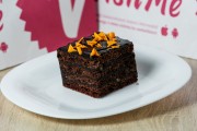Dark chocolate cake with orange
