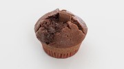 Double chocolate muffin with chocolate chips