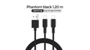 Joyroom S-L422 2in1 Charging cable 2 x Lightning 1.2m 3A - Black
