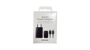 Samsung factory 15W mains fast charger with 3A Type-C data cable - Black