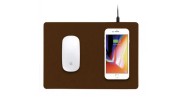 MiniBatt PowerPAD - QI wireless charging mouse pad - brown