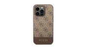 GUESS 4G Stripe (GUHCP14XG4GLBR) Apple iPhone 14 Pro Max Back Case - Brown