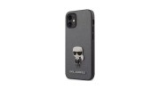 Apple iPhone 12 Mini KARL LAGERFELD (KLHCP12SIKMSSL) Back Cover - Gray