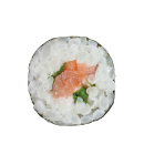 Füstölt lazac, rukkola maki