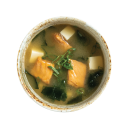 Miso soup with optional toppings