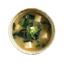 Miso soup with optional toppings