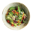 Fresh mixed salad with optional sauce