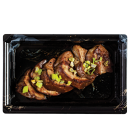 Teppanyaki grilled duck liver with soy sauce