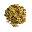 Fried smack pasta with vegetables