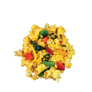 Fried rice with basil and vegetables