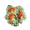 Pirított sajtkrémes rizs avokádóval