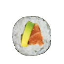 Salmon, avocado maki