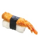 Crunchy prawn nigiri