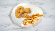 Fried Cauliflower (25 dkg) + french fries