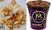 Magnum Poharas csokoládé, karamell szósz, popcorn izű 440 ml jégkrém