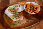 Pulled Pork Wrap & Fries