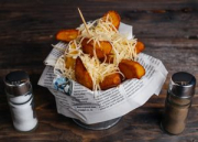 Cheesy potato wedges